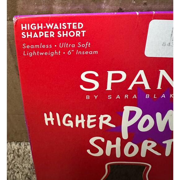 Spanx Higher Power Shorts Higher Waisted Shaper Shorts Size Small Black New - Picture 3 of 4